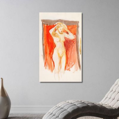 Standing Nude Model Magnus Enckell mek72 canvas print 