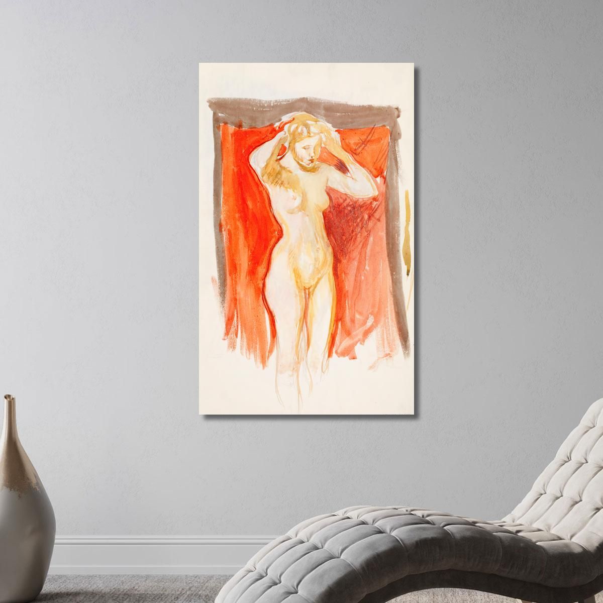 Standing Nude Model Magnus Enckell mek72 canvas print 