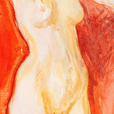 Standing Nude Model Magnus Enckell mek72 canvas print