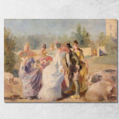 The Princess And The Swineherd Magnus Enckell mek76 canvas print 