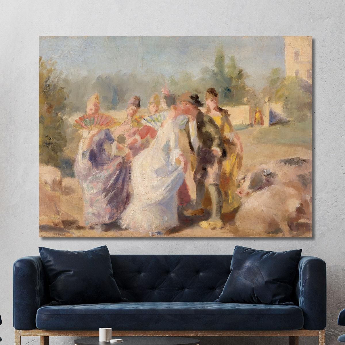 The Princess And The Swineherd Magnus Enckell mek76 canvas print 