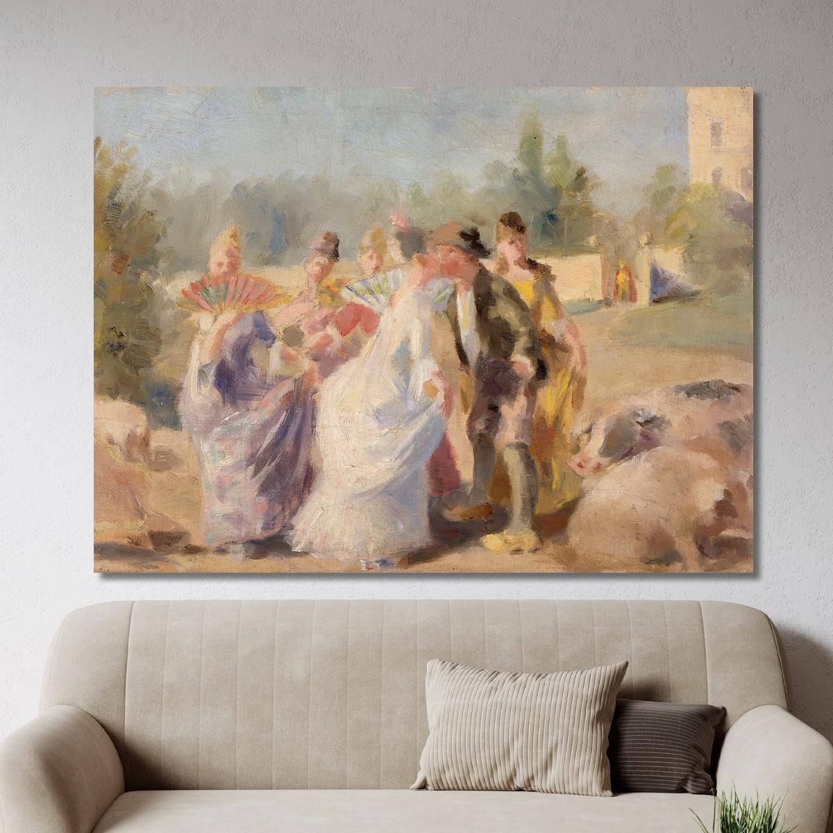 The Princess And The Swineherd Magnus Enckell mek76 canvas print 