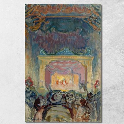 The Variety Theatre In Paris Magnus Enckell mek77 canvas print 