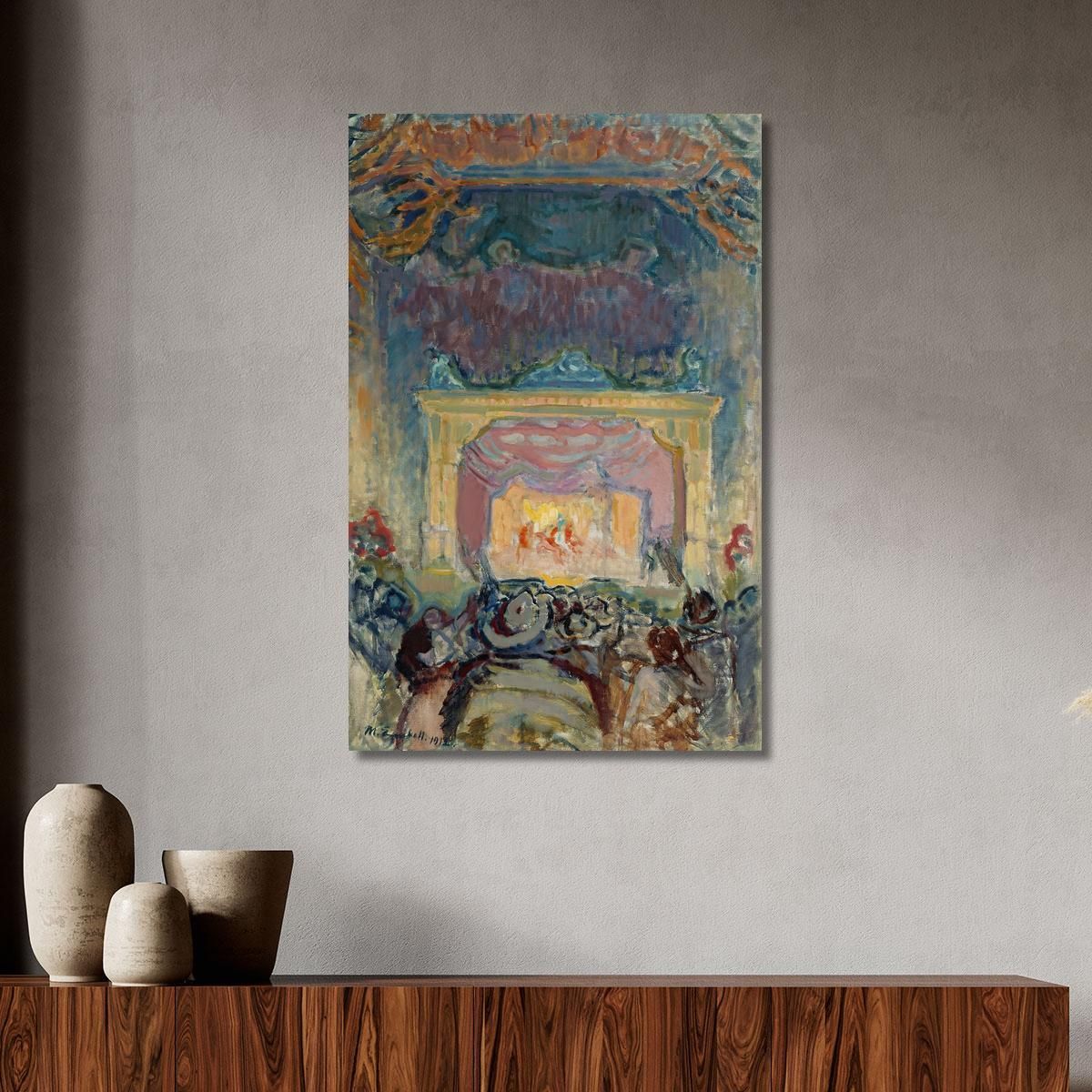 The Variety Theatre In Paris Magnus Enckell mek77 canvas print 