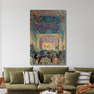 The Variety Theatre In Paris Magnus Enckell mek77 canvas print 