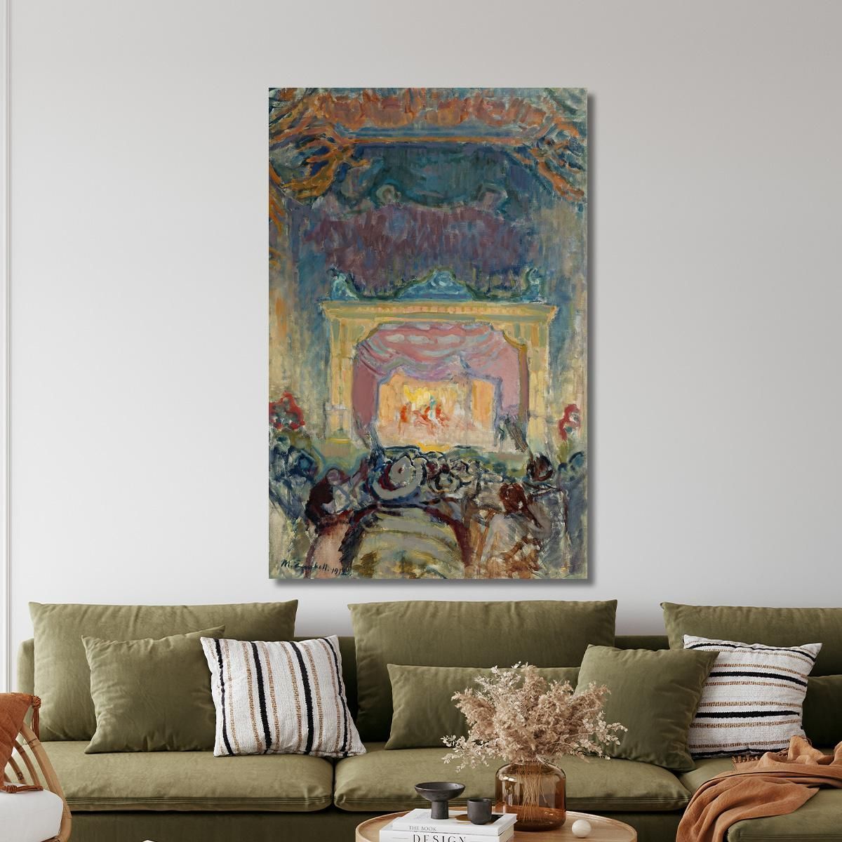 The Variety Theatre In Paris Magnus Enckell mek77 canvas print 