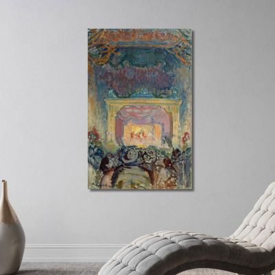 The Variety Theatre In Paris Magnus Enckell mek77 canvas print 