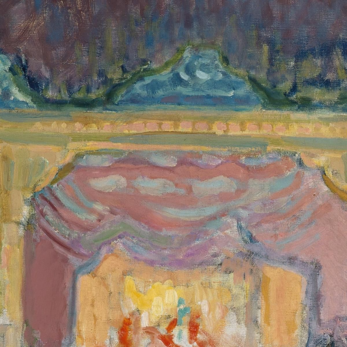 The Variety Theatre In Paris Magnus Enckell mek77 canvas print