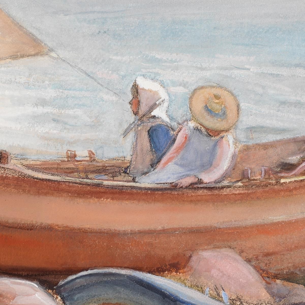 Boats On The Beach Magnus Enckell mek79 canvas print