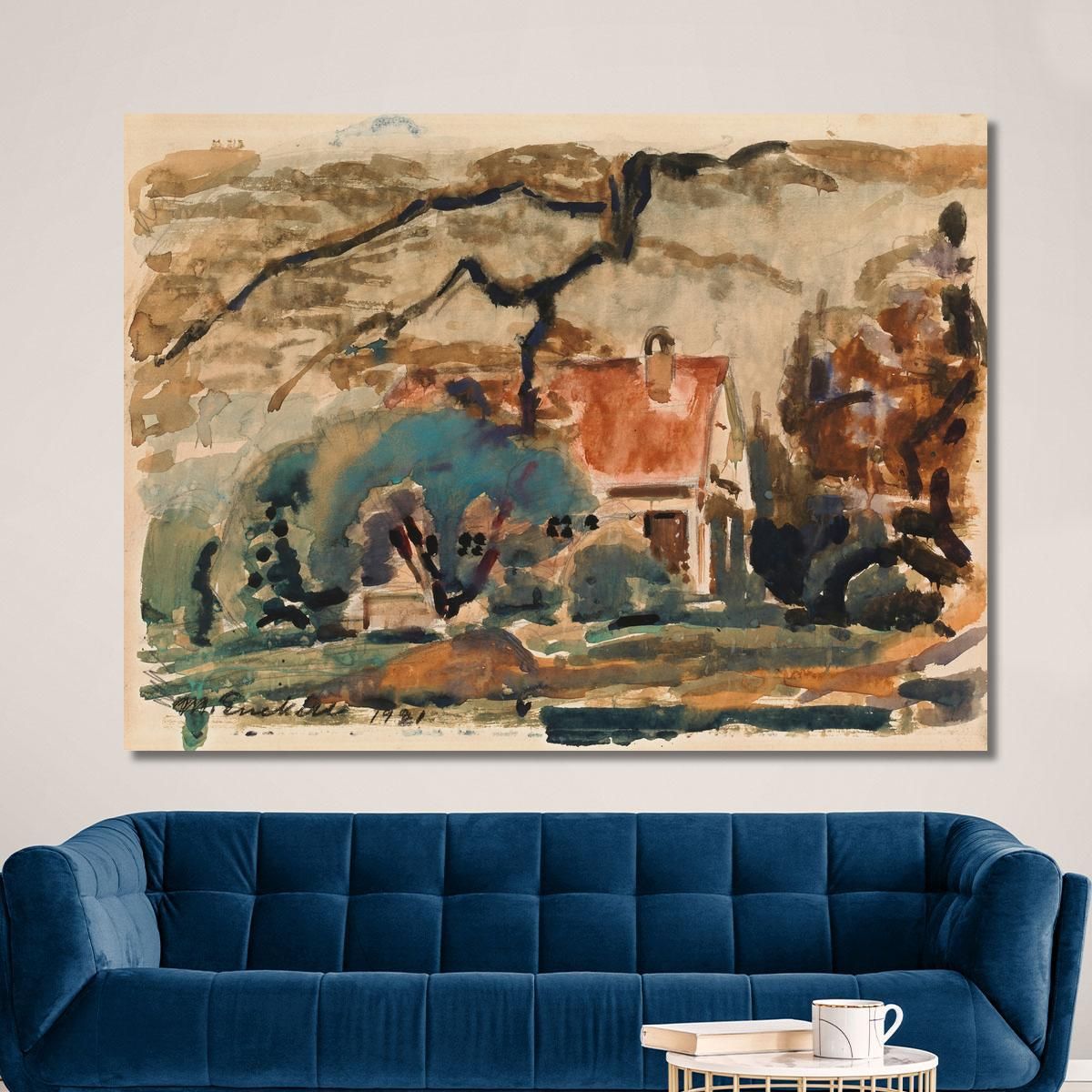 Villa Of The Artist In Kilo Magnus Enckell mek81 canvas print 