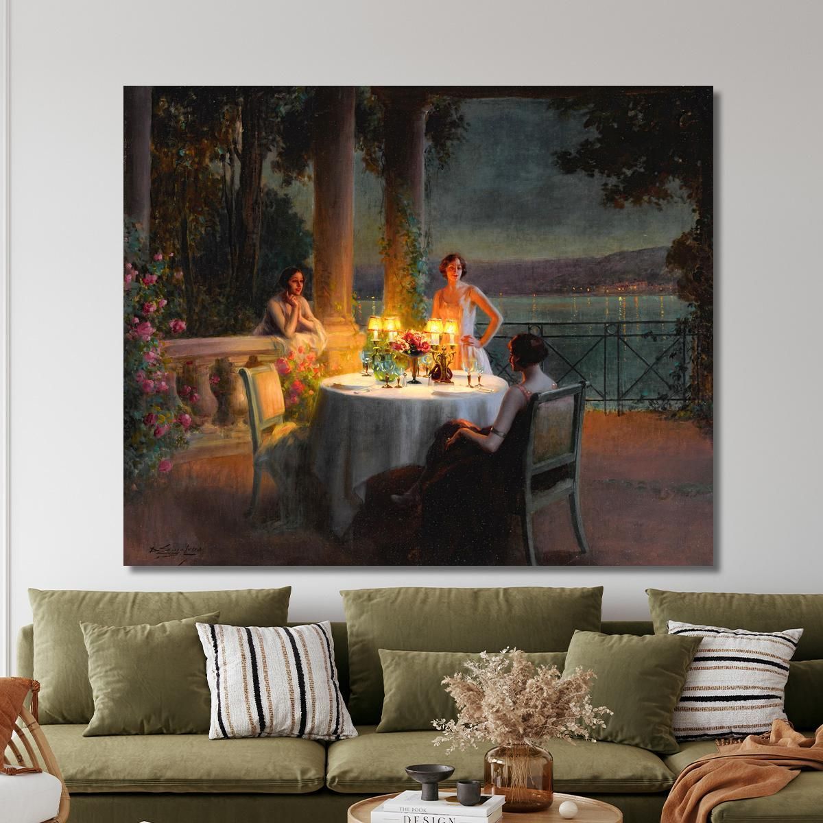 A Candlelit Dinner Delphin Enjolras dej1 canvas print 