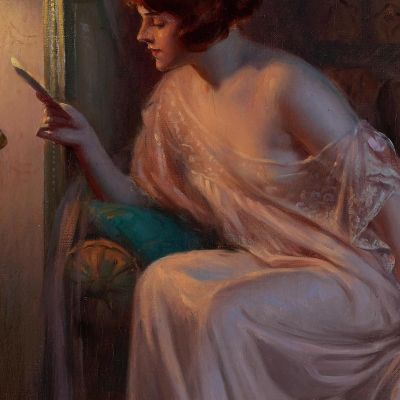 Before Bedtime Delphin Enjolras dej6 canvas print