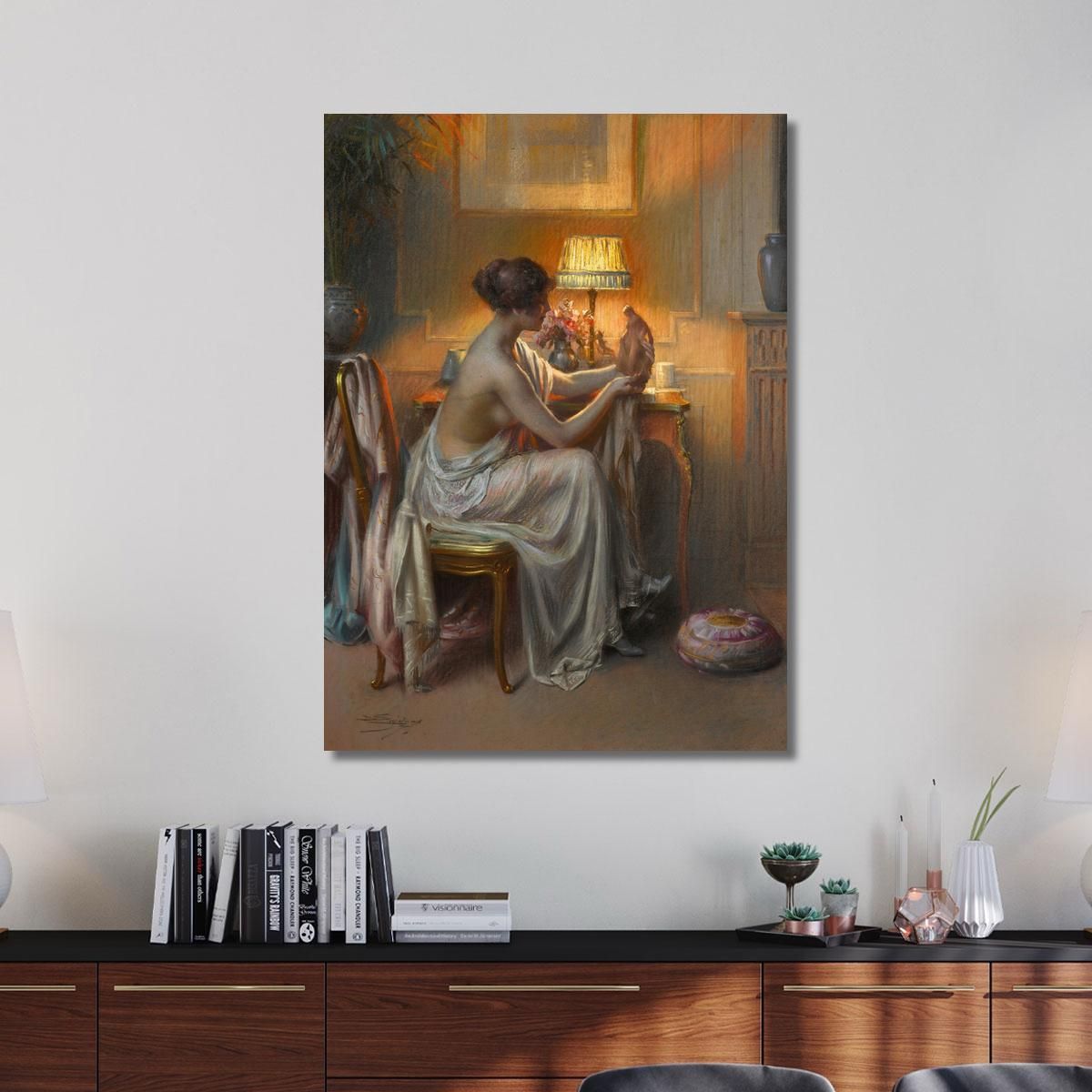 The Connoisseur Delphin Enjolras dej15 canvas print 
