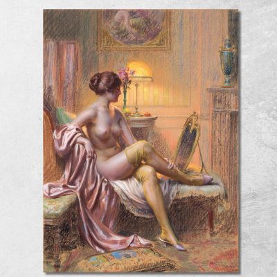 Toilet By Lamp Delphin Enjolras dej17 canvas print 