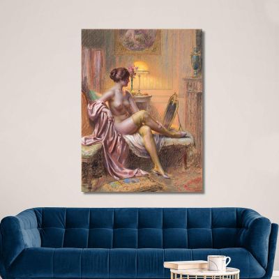 Toilet By Lamp Delphin Enjolras dej17 canvas print 