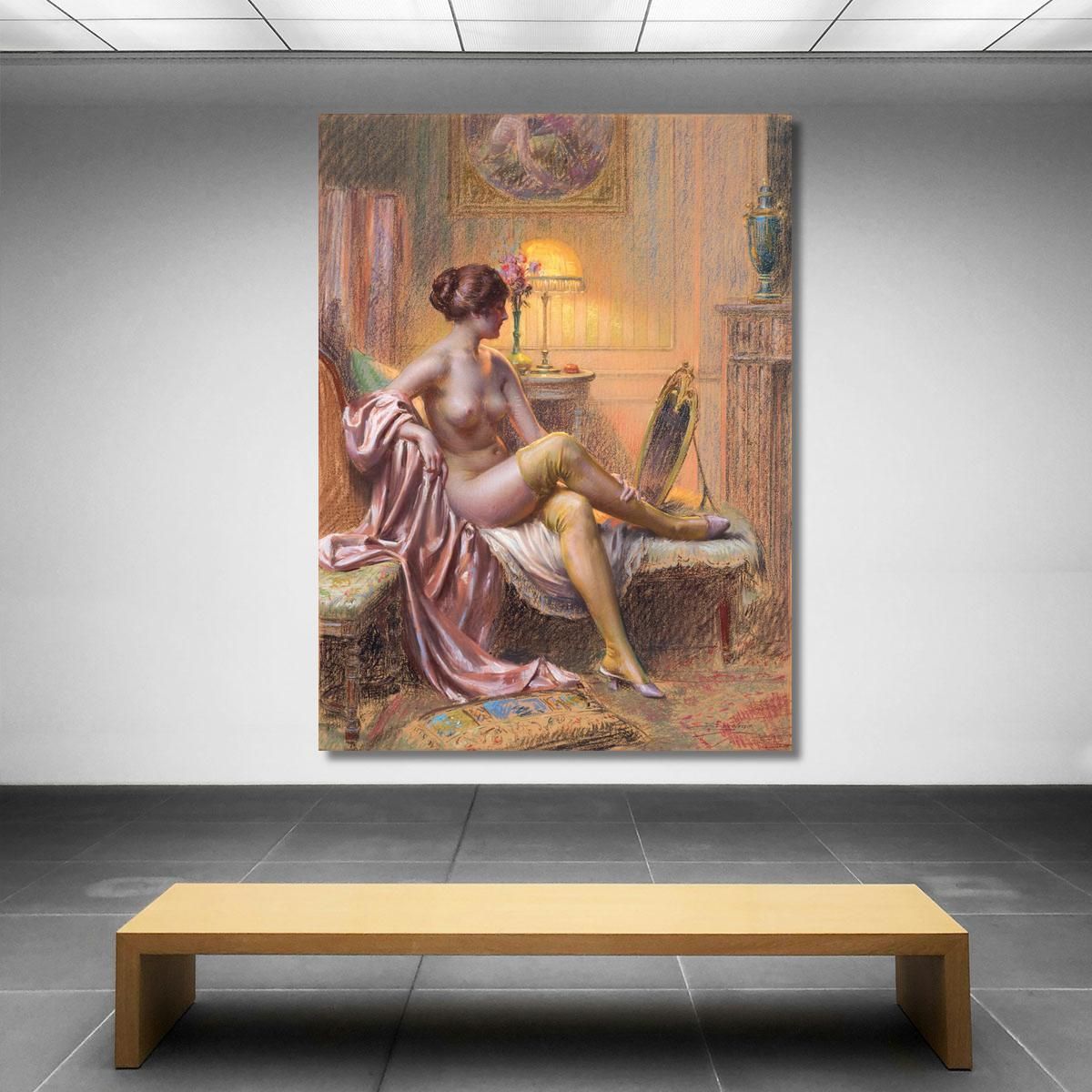 Toilet By Lamp Delphin Enjolras dej17 canvas print 