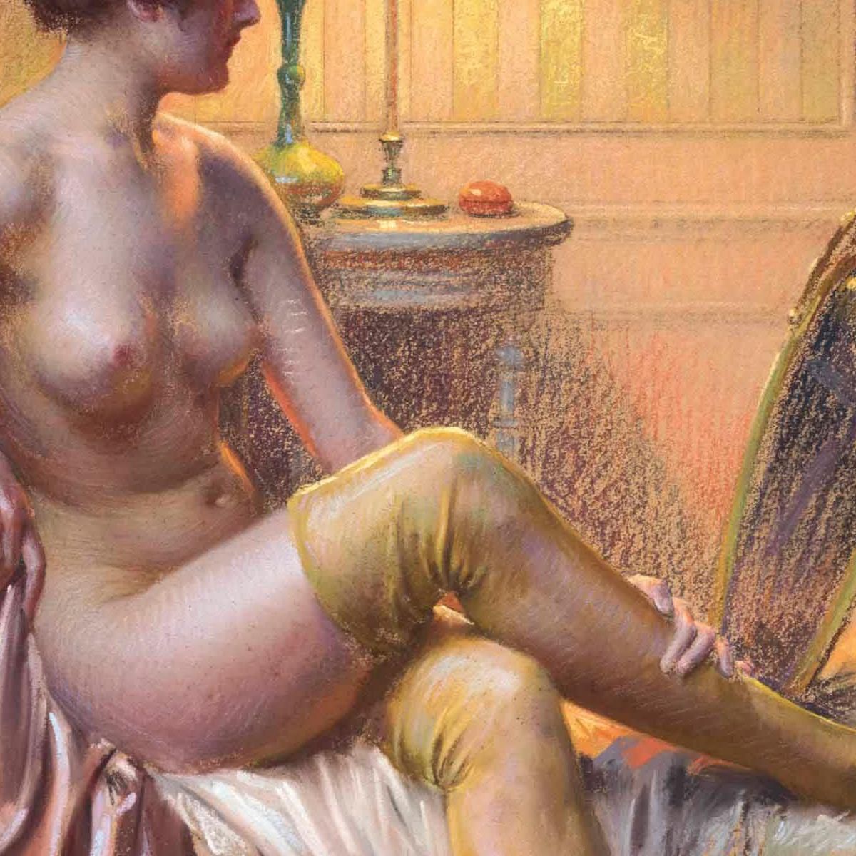 Toilet By Lamp Delphin Enjolras dej17 canvas print