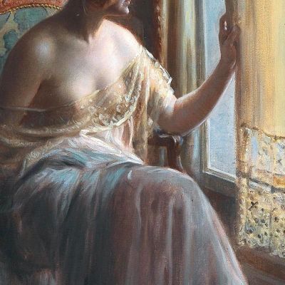 Lady In The Boudoir Delphin Enjolras dej18 canvas print