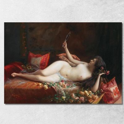 On A Bed Of Roses Delphin Enjolras dej28 canvas print 
