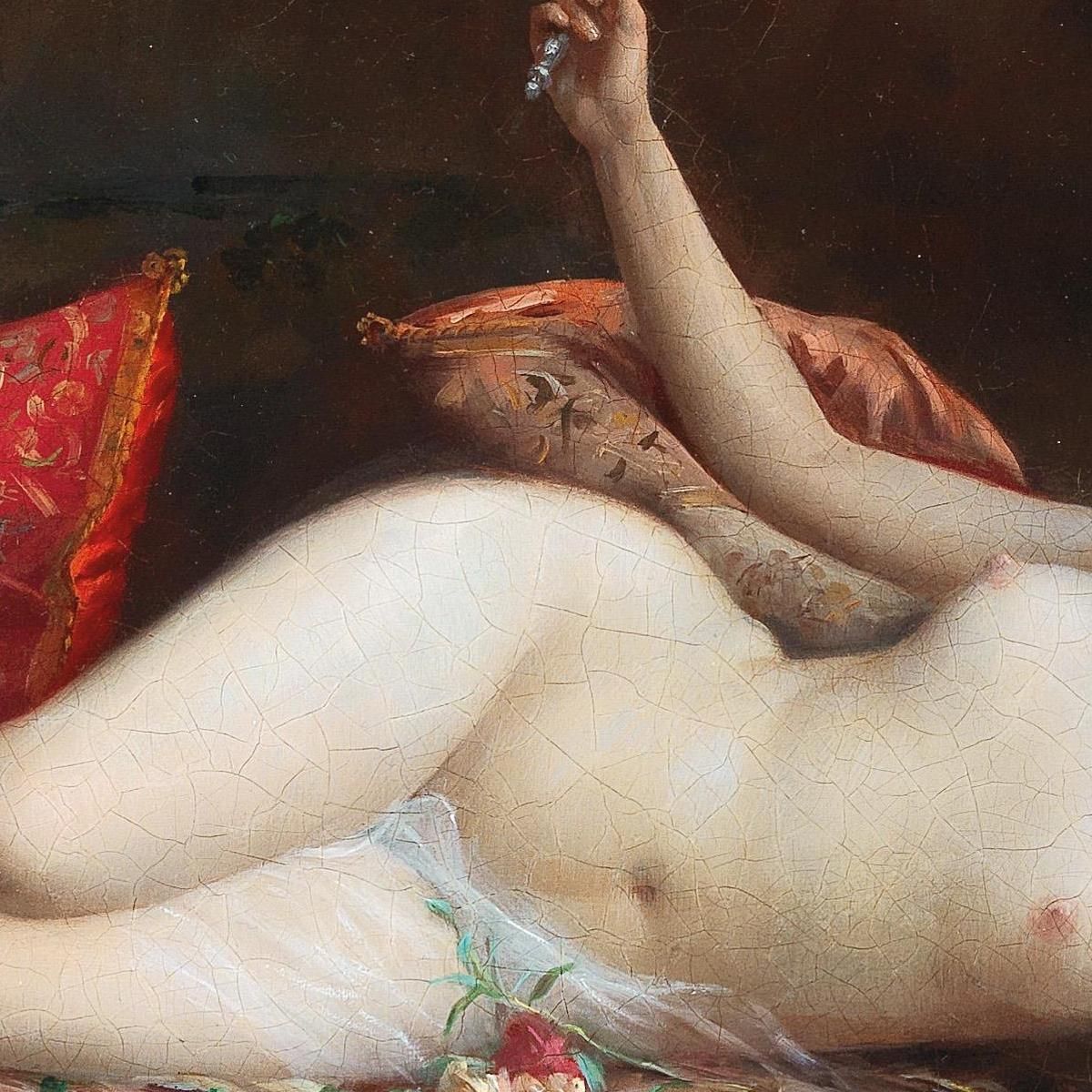 On A Bed Of Roses Delphin Enjolras dej28 canvas print