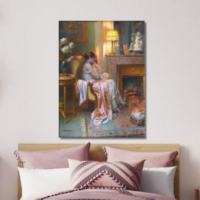 Pensive Delphin Enjolras dej29 canvas print 