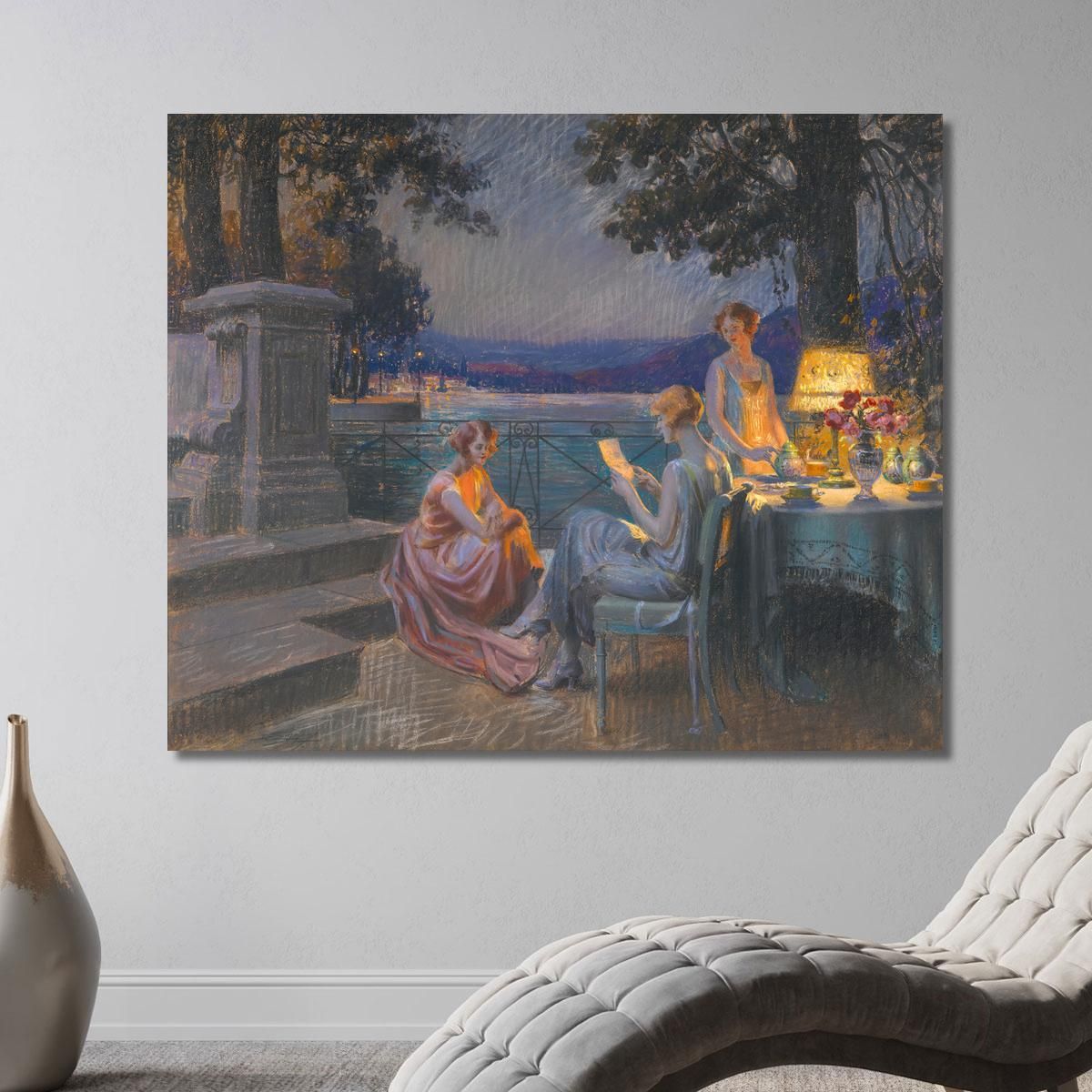 On The Terrace Delphin Enjolras dej34 canvas print 