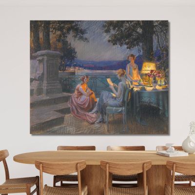 On The Terrace Delphin Enjolras dej34 canvas print 