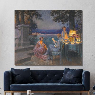 On The Terrace Delphin Enjolras dej34 canvas print 