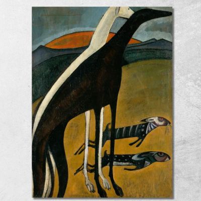 Greyhounds Amadeo de Souza-Cardoso asc6 canvas print 