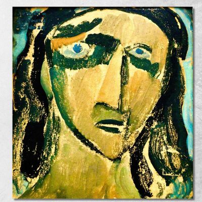 Madwoman Witch -Head Amadeo de Souza-Cardoso asc10 canvas print 