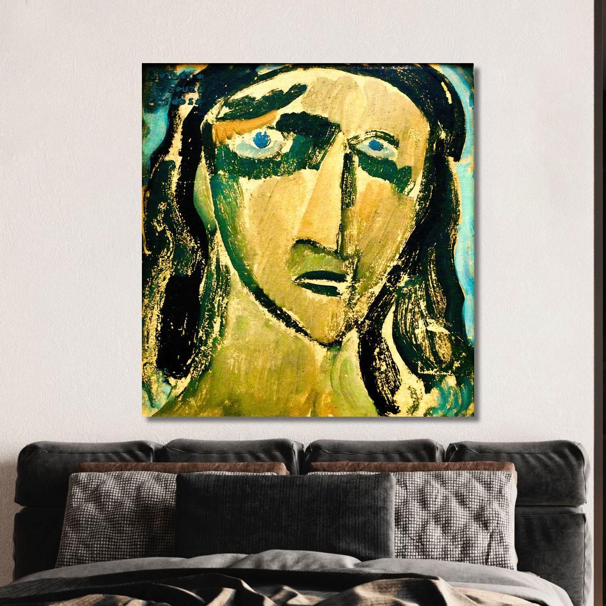 Madwoman Witch -Head Amadeo de Souza-Cardoso asc10 canvas print 