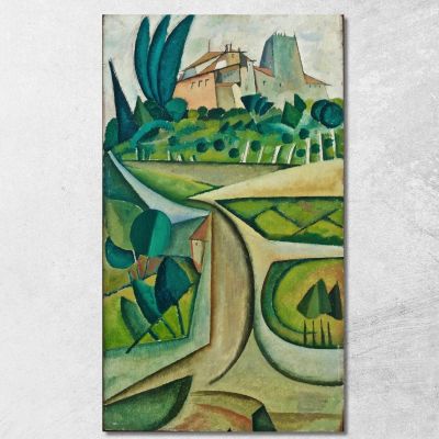 Manhufe Landscape Amadeo de Souza-Cardoso asc11 canvas print 