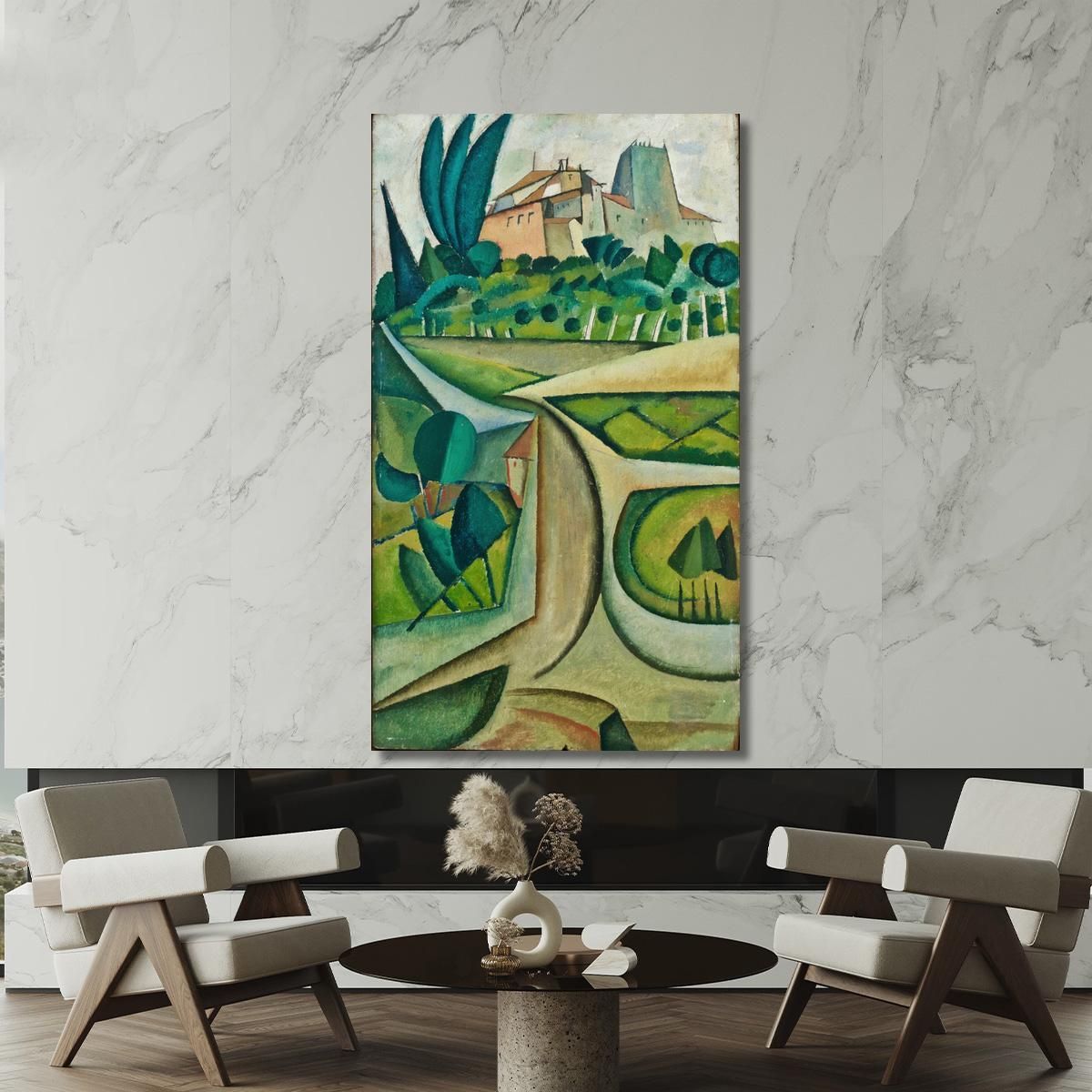 Manhufe Landscape Amadeo de Souza-Cardoso asc11 canvas print 