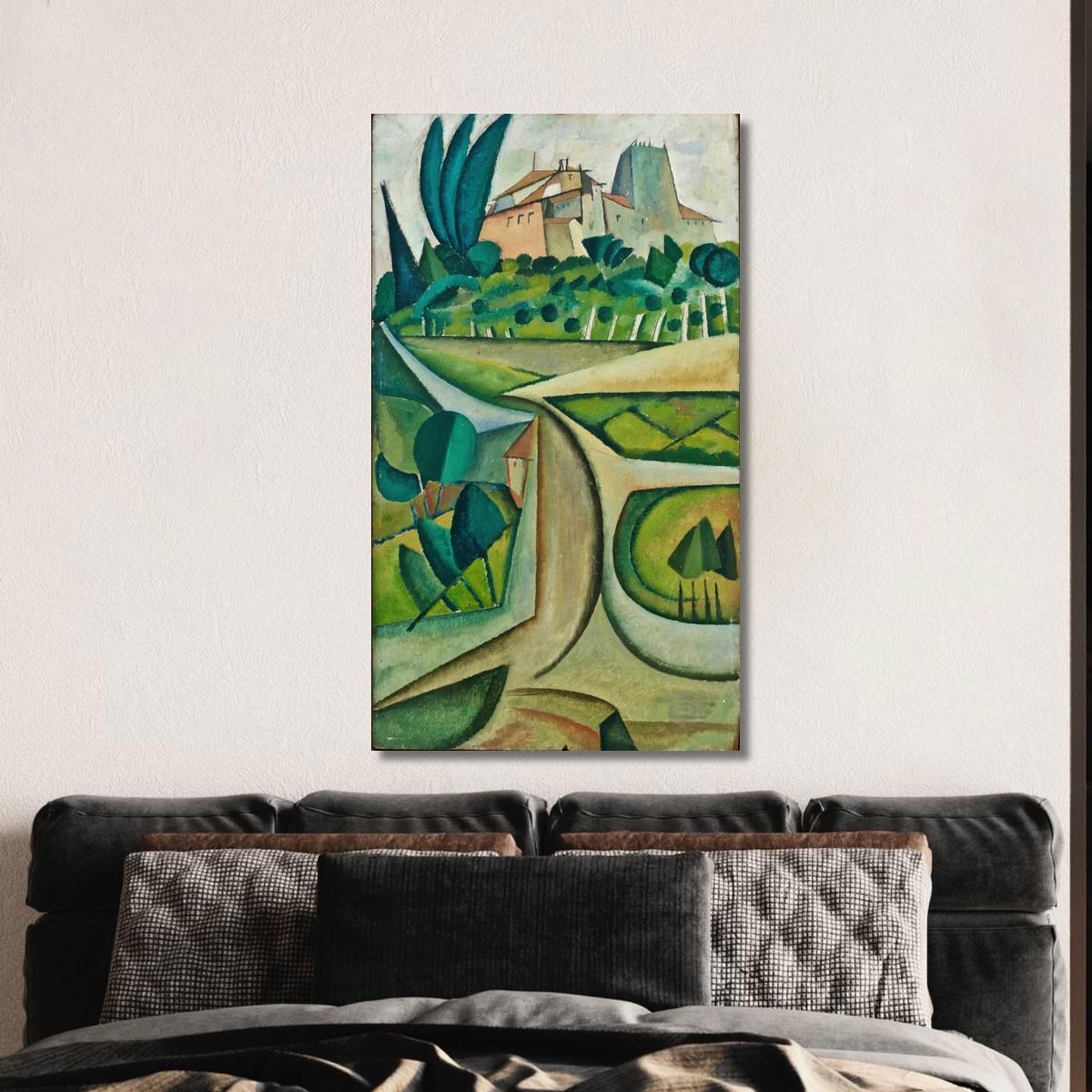 Manhufe Landscape Amadeo de Souza-Cardoso asc11 canvas print 