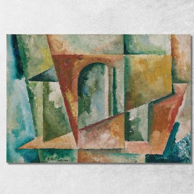 Cubist Landscape Amadeo de Souza-Cardoso asc14 canvas print 
