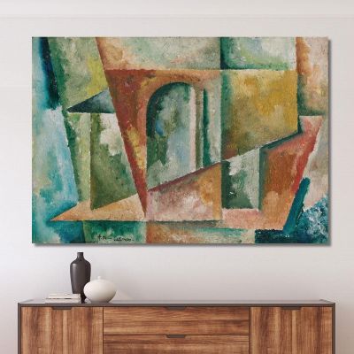 Cubist Landscape Amadeo de Souza-Cardoso asc14 canvas print 