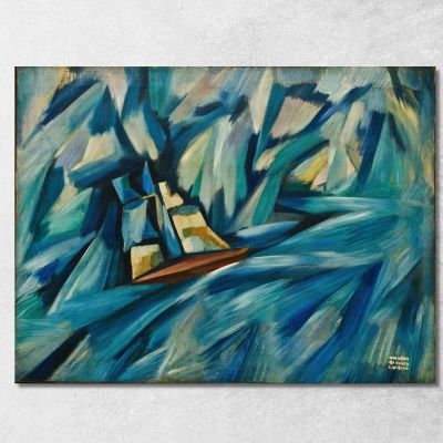 Sail Boat Amadeo de Souza-Cardoso asc17 canvas print 