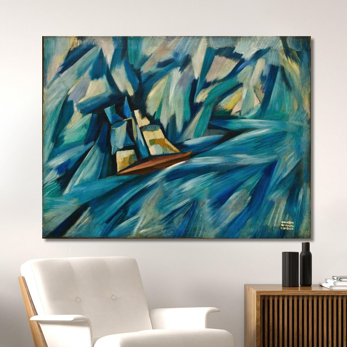 Sail Boat Amadeo de Souza-Cardoso asc17 canvas print 