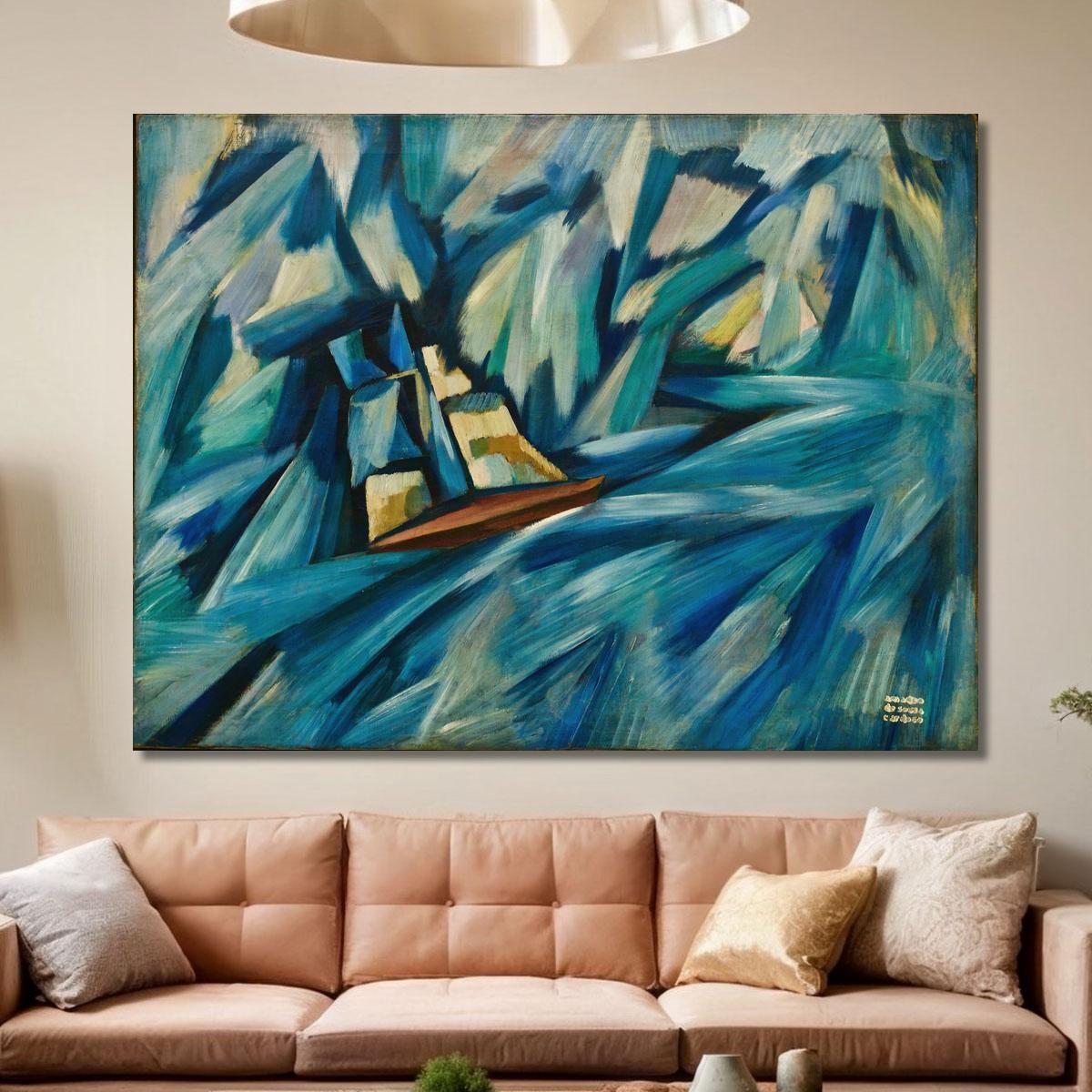Sail Boat Amadeo de Souza-Cardoso asc17 canvas print 