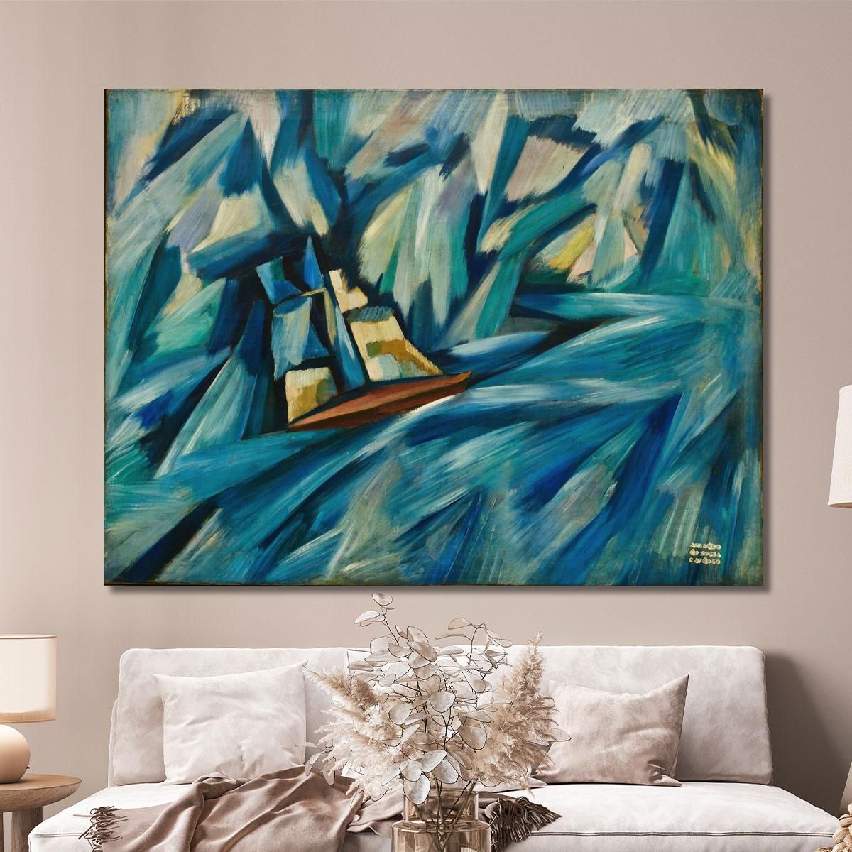 Sail Boat Amadeo de Souza-Cardoso asc17 canvas print 