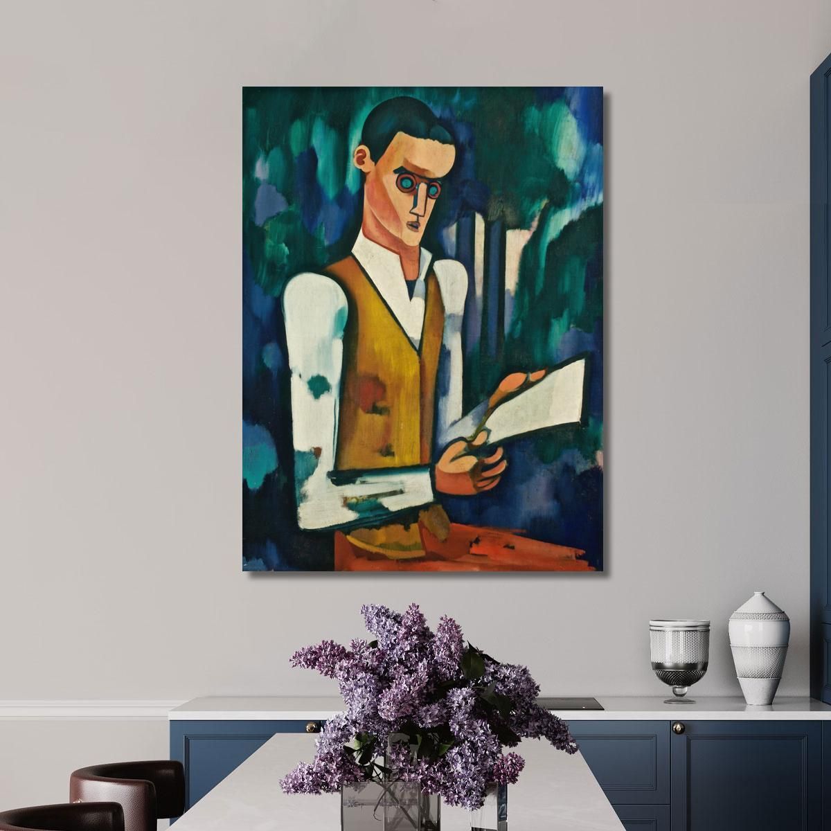 Steel Mask Amadeo de Souza-Cardoso asc21 canvas print 