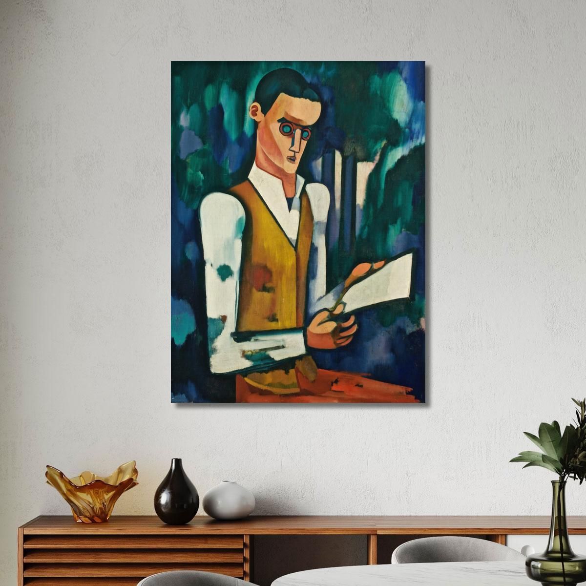 Steel Mask Amadeo de Souza-Cardoso asc21 canvas print 