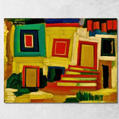 The Little Bright House Landscape Amadeo de Souza-Cardoso asc25 canvas print 