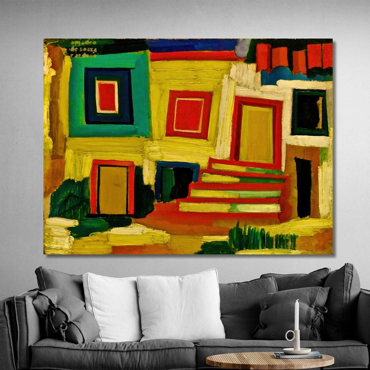 The Little Bright House Landscape Amadeo de Souza-Cardoso asc25 canvas print 