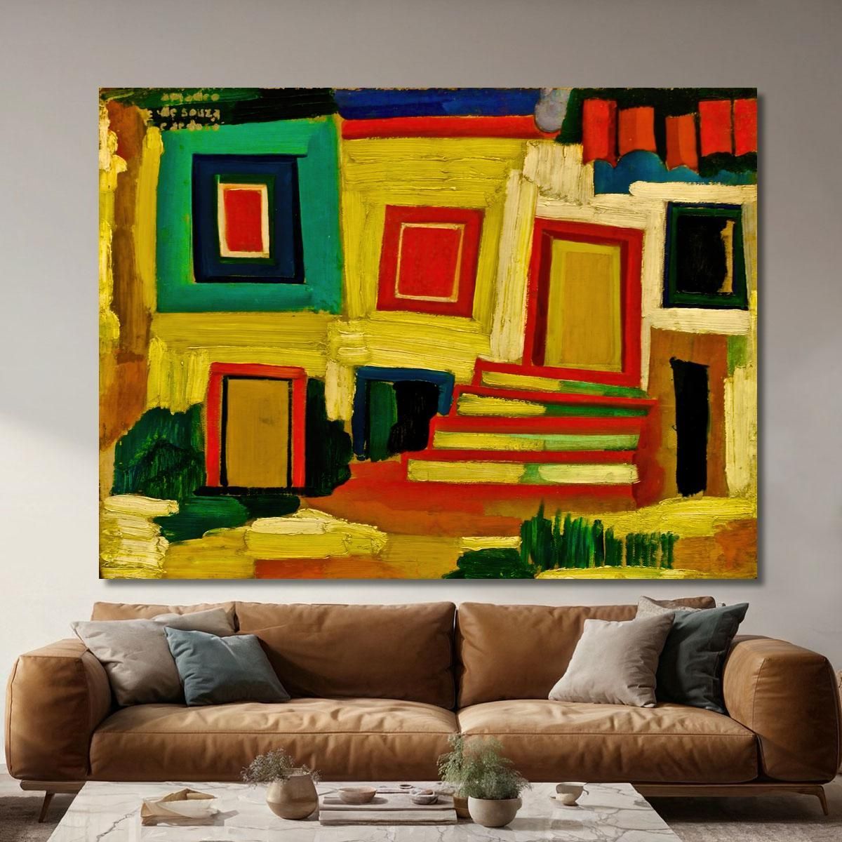 The Little Bright House Landscape Amadeo de Souza-Cardoso asc25 canvas print 