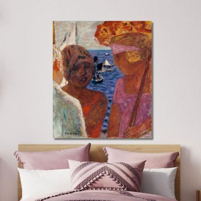 Conversation In Arcachon Pierre Bonnard pbn7 canvas print 