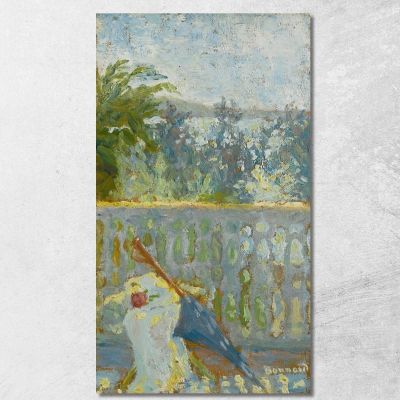 The Balcony And The Umbrella Pierre Bonnard pbn27 canvas print 