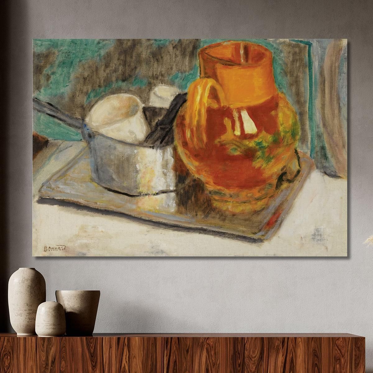 Still Life With Orange Jug Pierre Bonnard pbn46 canvas print 