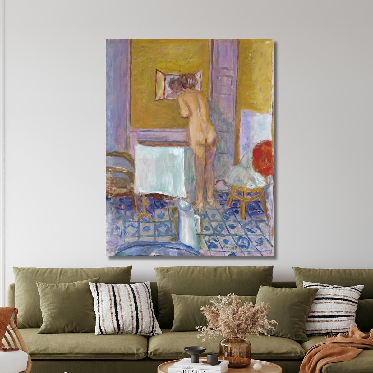 Nude With Red Cloth Nude At Her Toilet Pierre Bonnard pbn51 canvas print 