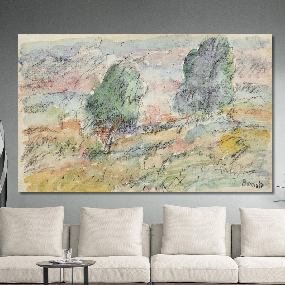 Vernon Landscape Pierre Bonnard pbn53 canvas print 